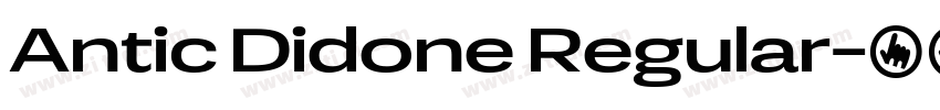 Antic Didone Regular字体转换
